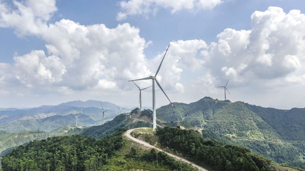 Generación de energía eólica terrestre a gran escala