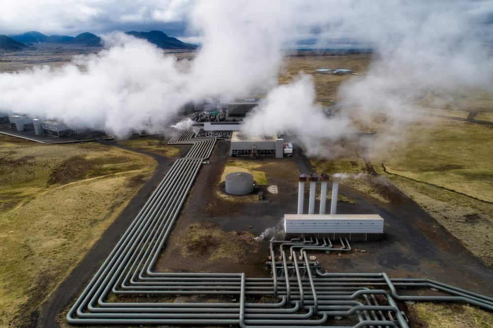Instalación de producción de energía geotérmica