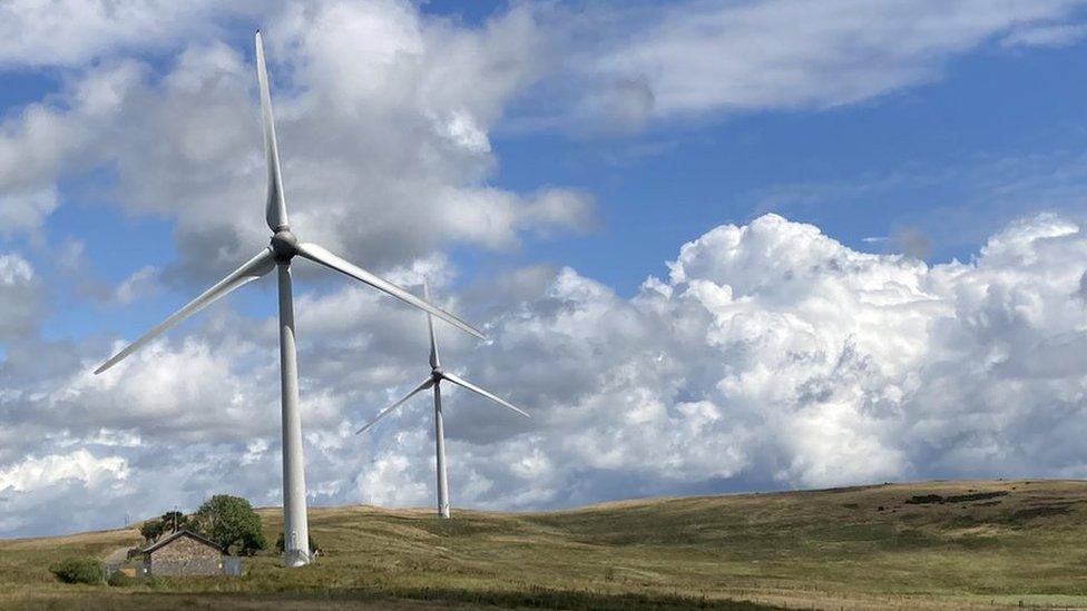 Instalación de turbinas eólicas