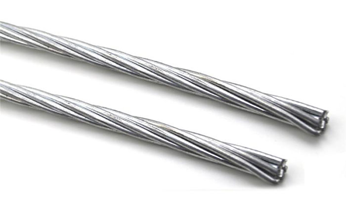 El cables de sujeción galvanizado soporta el peso del conductor