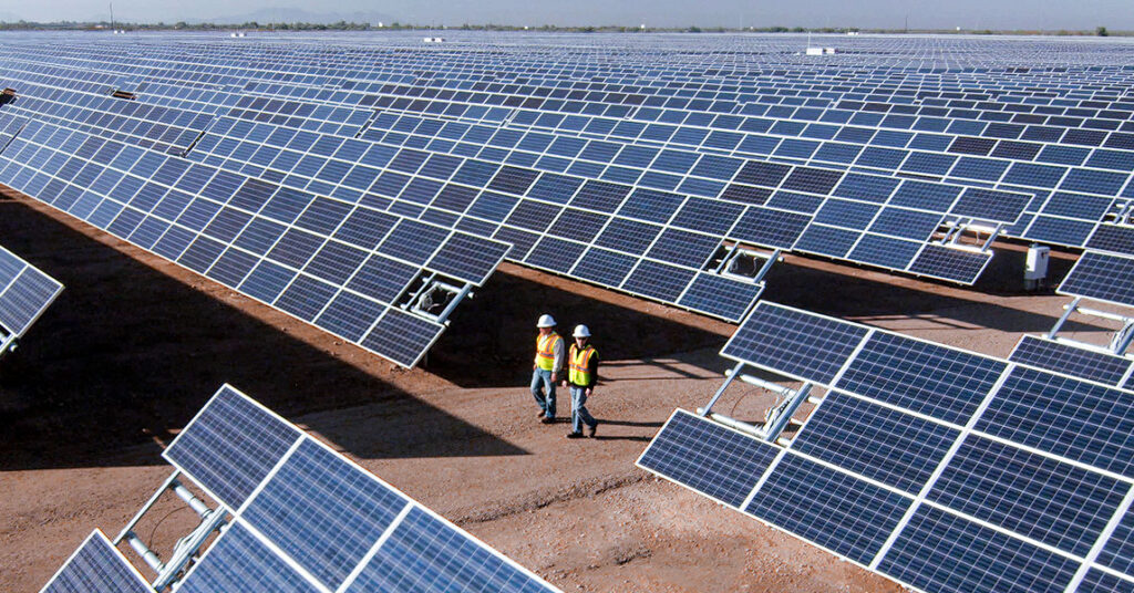 Planta solar fotovoltaica a gran escala