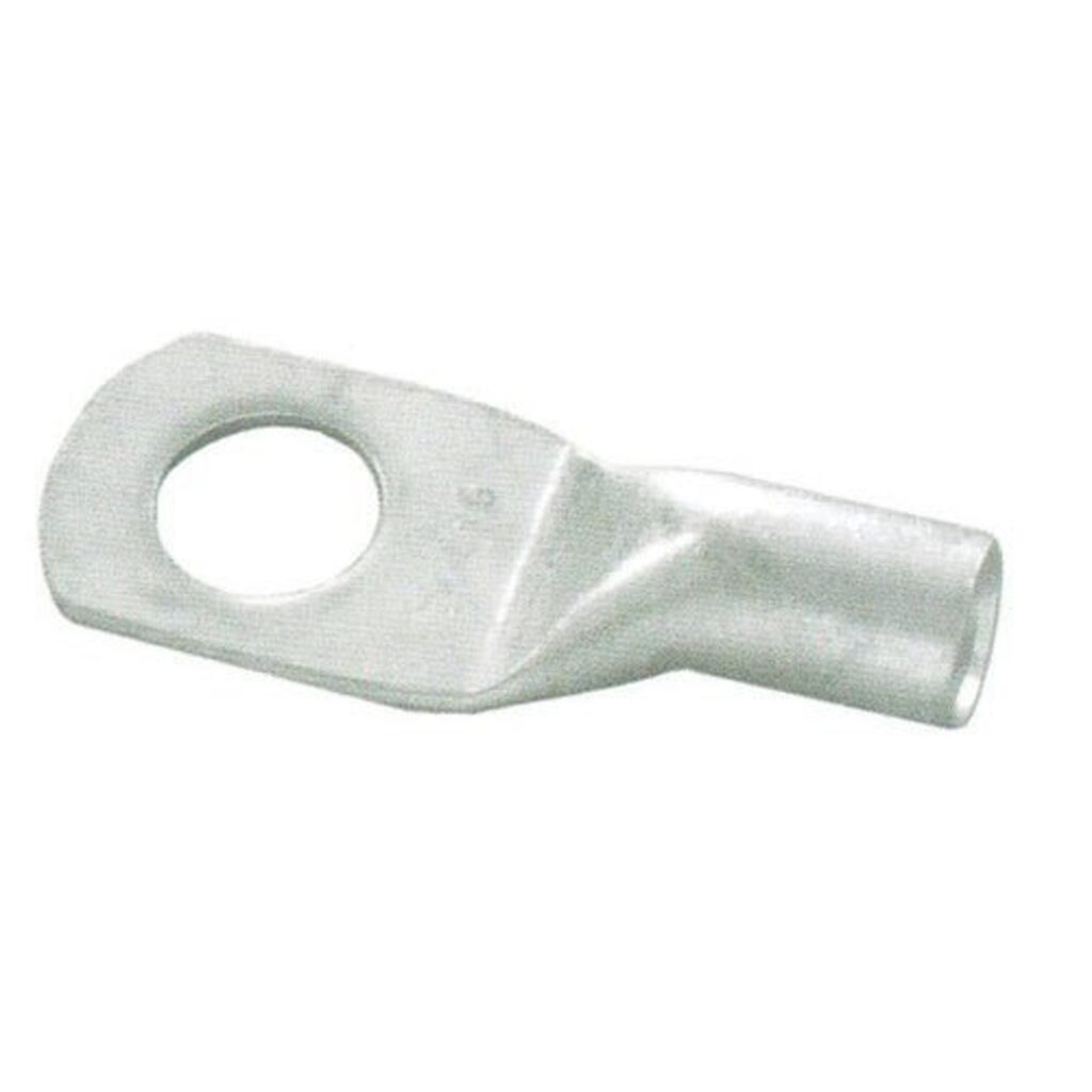 El terminal de compresión asegura los conductores.