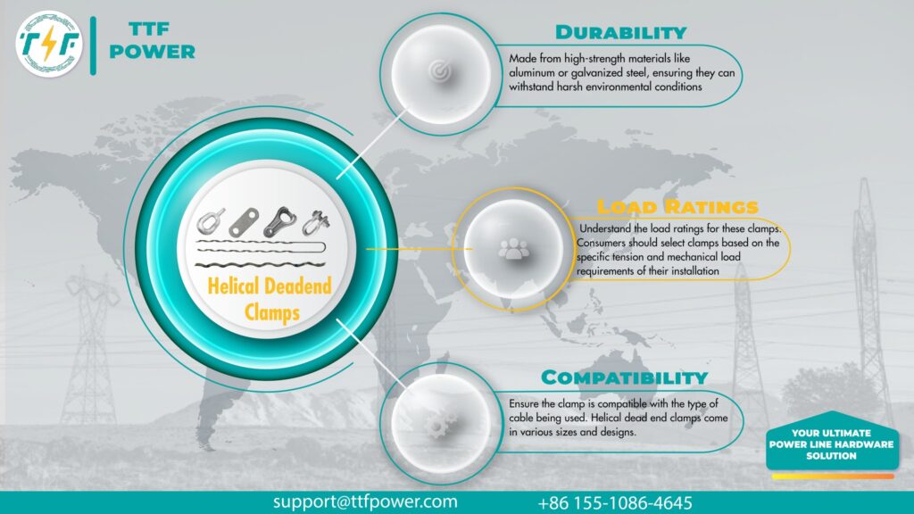 Características de terminales de tramos flojos