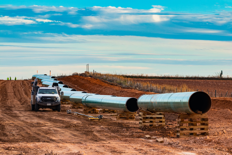 Construcción de tuberías para el transporte de petróleo y gas
