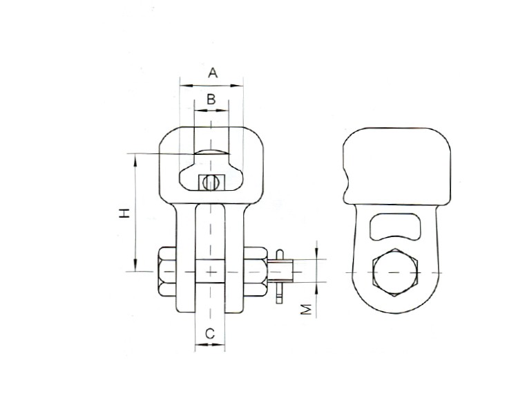 Control de calidad para grilletes tipo horquilla bola
