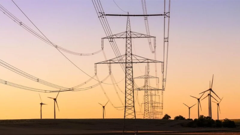 Infraestructura de energía eólica integrada en la red